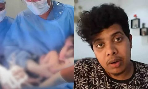 YouTuber Irfan sparked controversy fo filming childbirth, cutting umbilical cord (Maalaimalar)