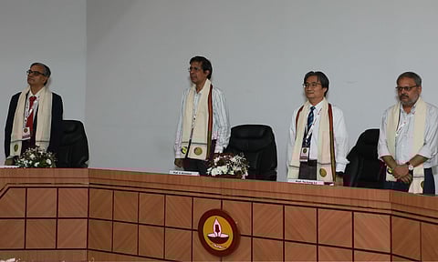 Dignitaries on stage during the ICEM 2024 Conference Inauguration at IIT Madras campus