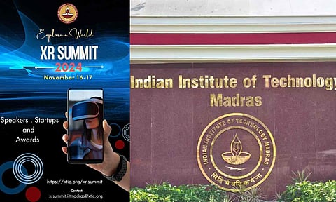 (L-R) 'eXtended Reality’ (XR) Summit poster; IIT-Madras