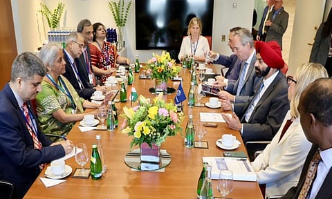 Union Finance Minister Nirmala Sitharaman, World Bank President Ajay Banga (ANI)