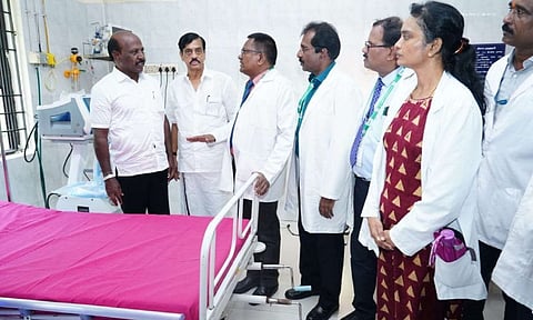 Health Minister Ma Subramanian at Government Kilpauk Medical College and Hospital