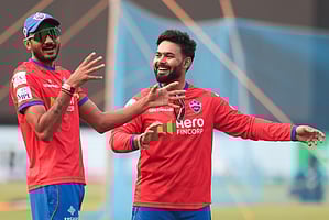 &nbsp; Axar Patel and Rishabh Pant (IANS)