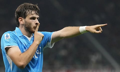 Napoli's Khvicha Kvaratskhelia (AP)