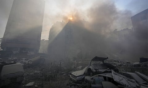 Israeli airstrike in Beirut (AP)&nbsp;