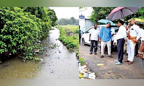 Collector AP Mahabharati inspecting desilting works of stormwater drains in Mayiladuthurai&nbsp;
