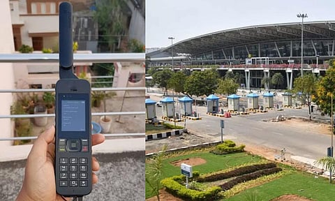 The satellite phone that was seized at the Chennai airport