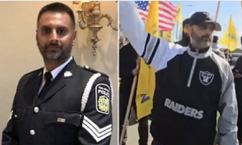 Suspended Canadian police officer&nbsp;