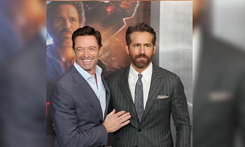 Ryan Reynolds with Hugh Jackman