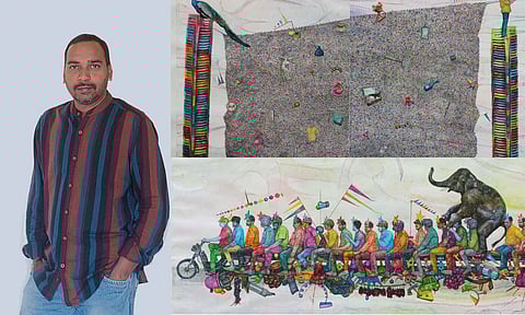 Sanjeeva Rao, his artworks&nbsp;
