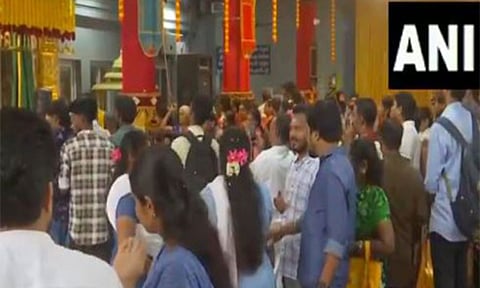 Devotees at Vadapalani Murugan Temple (ANI)&nbsp;