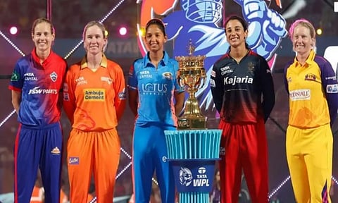 WPL captains posing for a photograph&nbsp;