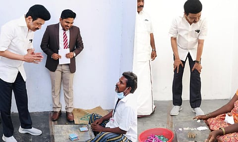 CM MK Stalin took time off from various government events to inspect a cracker unit at Mela Chinnaiyapuram village (X)&nbsp;