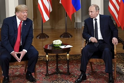 Donald Trump and Vladimir Putin