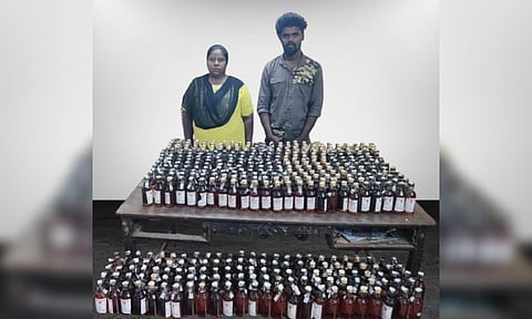 Arrested individuals Revathi and Ayyanar