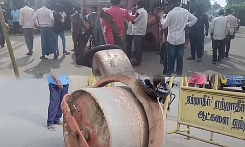 Visuals from the spot (Thanthi TV)