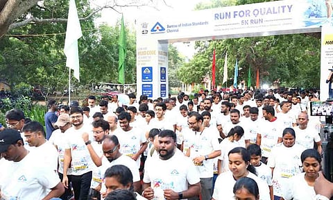 &nbsp;Bureau of Indian Standards (BIS) Chennai branch organised a 5 km run for quality in Besant Nagar