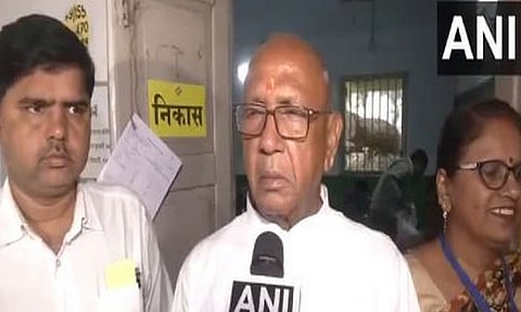 NDA candidate from Jamshedpur West assembly seat and JDU leader Saryu Rai (Photo/ANI)