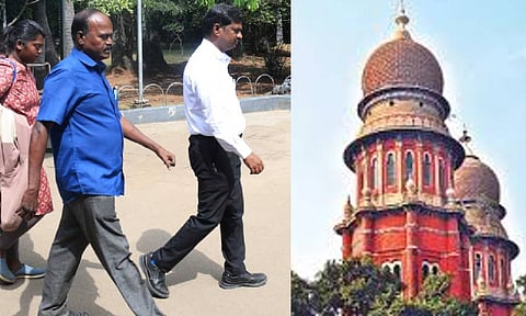 (L-R) Dr Vallaiappan along with his daughter and lawyer at Anna zoological park rescue center (Photo: Justin George), Madras High Court&nbsp;