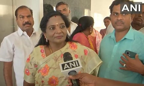 Former Governor and BJP leader Tamilisai Soundararajan (ANI)&nbsp;