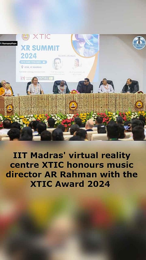 IIT Madras' virtual reality centre XTIC honours music director AR Rahman with the XTIC Award 2024