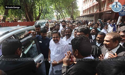 Edappadi K Palaniswami (EPS) appeared physically before the Madras High Court&nbsp; (Photo: Justin George)