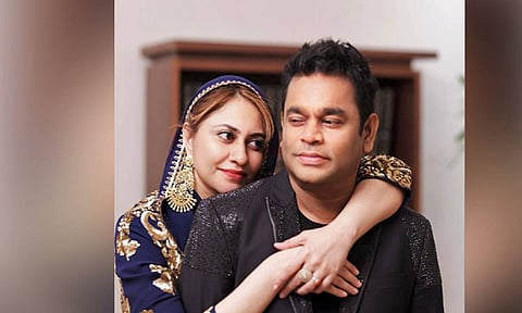 AR Rahman with Saira&nbsp;