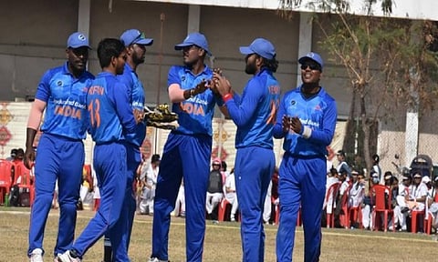 Indian men's blind cricket team. (Photo: CABI)