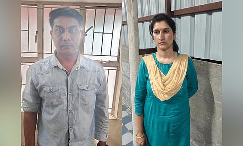 Anand Kumar and his wife Sathyavathi  

