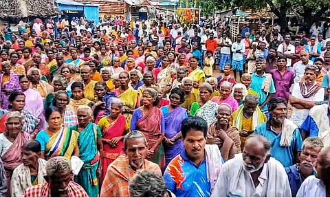 Villagers protest in Madurai