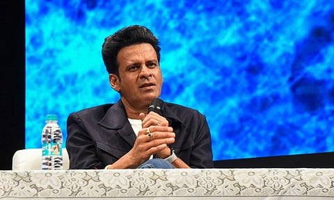 Actor Manoj Bajpayee during a session at the 55th International Film Festival of India (IFFI)