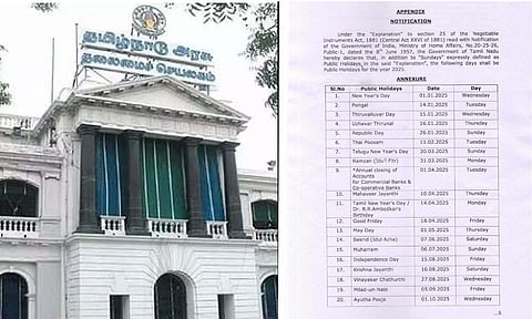 14 long weekends in 2025 as Tamil Nadu releases public holiday list