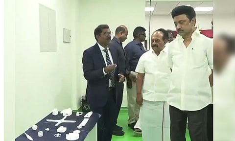CM Stalin inaugurated new 21-storey Tidel Park established at Pattabiram in Tiruvallur (X/@mkstalin)
