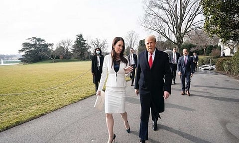 Brooke Rollins and Donald Trump (Photo/@BrookeLRollins)