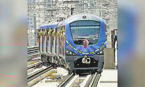 Image of the Metro train