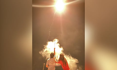 &nbsp;Keerthy Suresh with Antony Thattil (Image/Instagram)