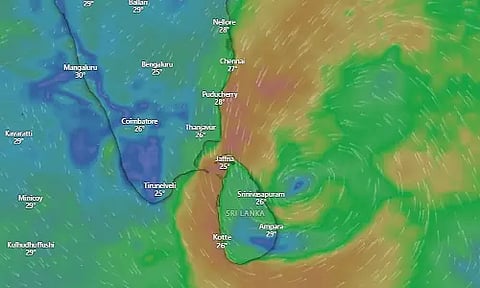 Weather prediction map