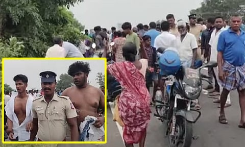 Visual from the accident spot (Thanthi TV)