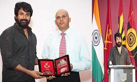 Actor Sivakarthikeyan was honoured by the Officers Training Academy, Chennai (Daily Thanthi)