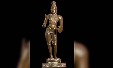 Thirumangai Alwar Bronze Idol&nbsp;