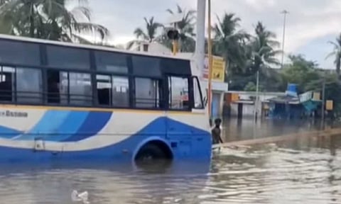 Visual from the spot (Thanthi TV)