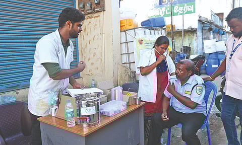 Medical camps conducted in Pallavaram after alleged water contamination led to hospitalisation of many (Justin George)