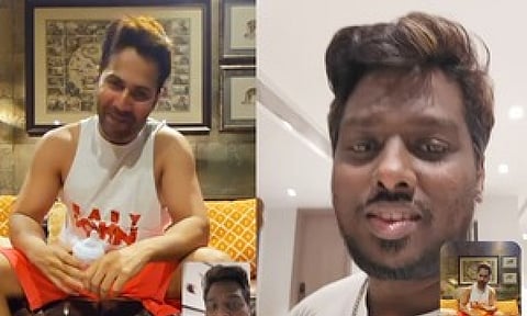 &nbsp;Actor Varun Dhawan and Director Atlee (IANS)