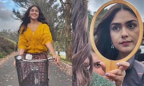 Mrunal Thakur BTS Pictures (IANS)