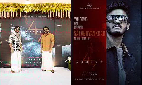 Actor Suriya and RJ Balaji: Music Composer Sai Abhyankkar (Instagram)