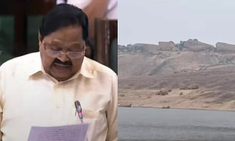 Minister Duraimurugan: Tungsten Mining project area (Maalaimalar)