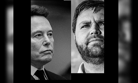 Elon Musk and JD Vance&nbsp;
