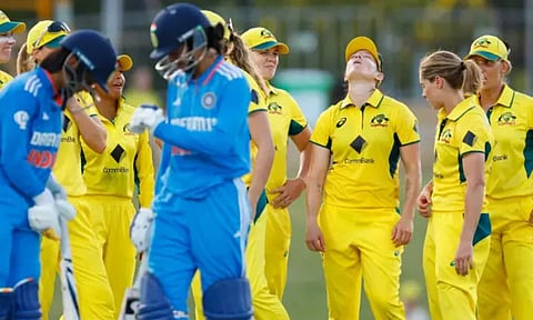 India W vs Australia W (X/bcciwomen)