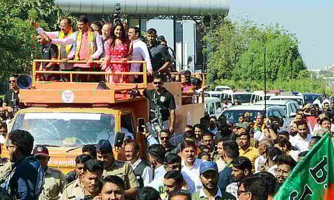 &nbsp;Maharashtra Chief Minister Devendra Fadnavis arrival in Nagpur (PTI)