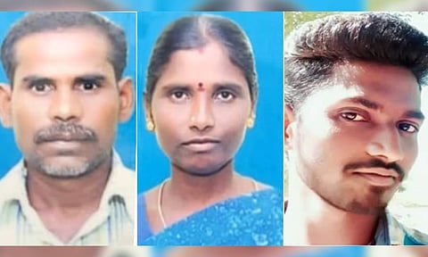 Surendran (27) Selvaraj (55) and Poongodi (50)