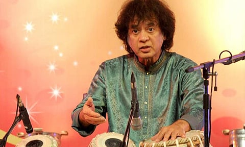 &nbsp;Late Tabla maestro Zakir Hussain
